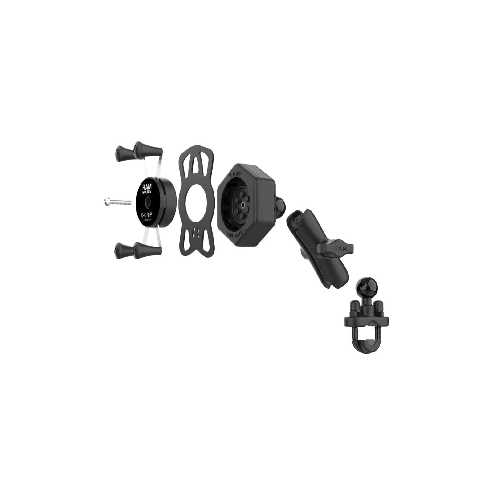 Amazon | ラムマウント(Ram Mounts) 防振Xグリップ(S)＆U字クランプ